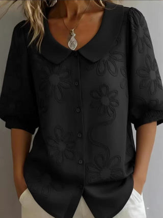 Lily™ | Floral Embroidered Blouse