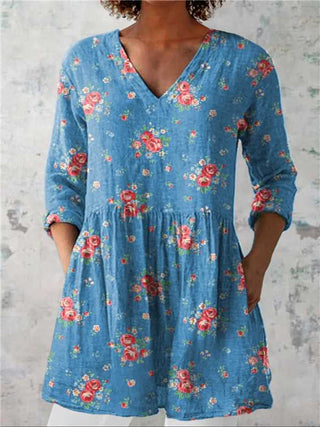 Chloe | Long Blouse with V-Neck