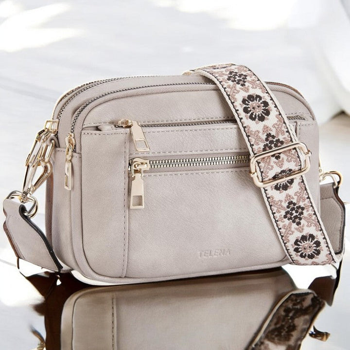Elena | Refined Leather Shoulder Bag