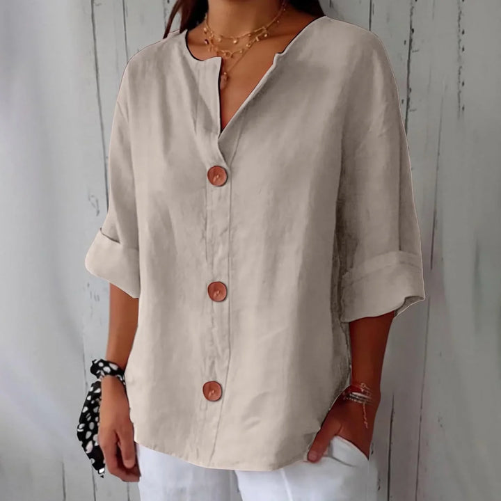 Serena™ | Relaxed Button Blouse