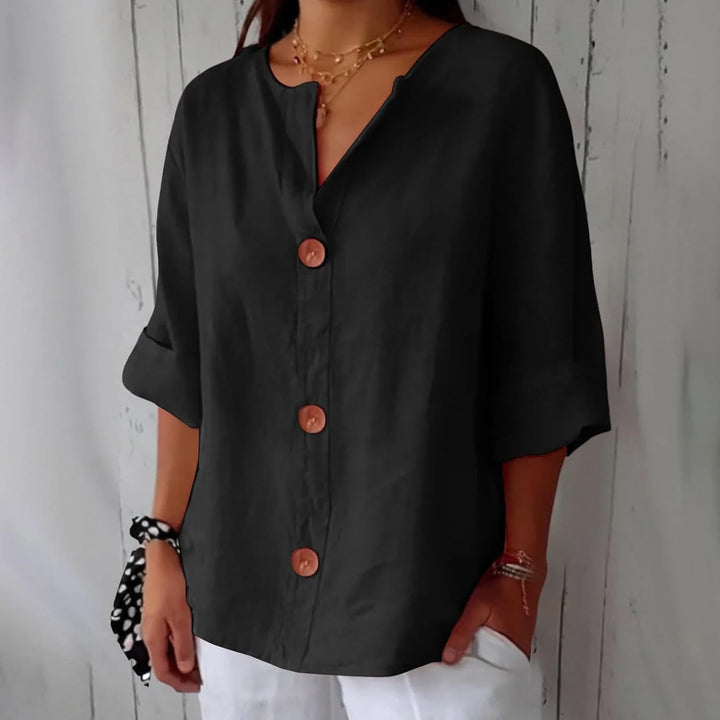 Serena™ | Relaxed Button Blouse