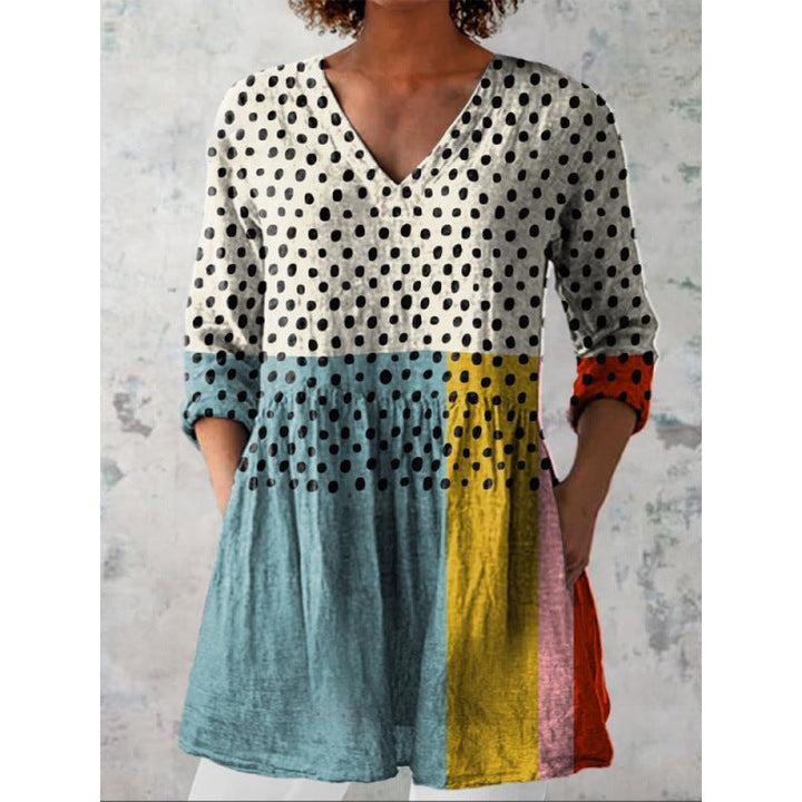 Chloe | Long Blouse with V-Neck