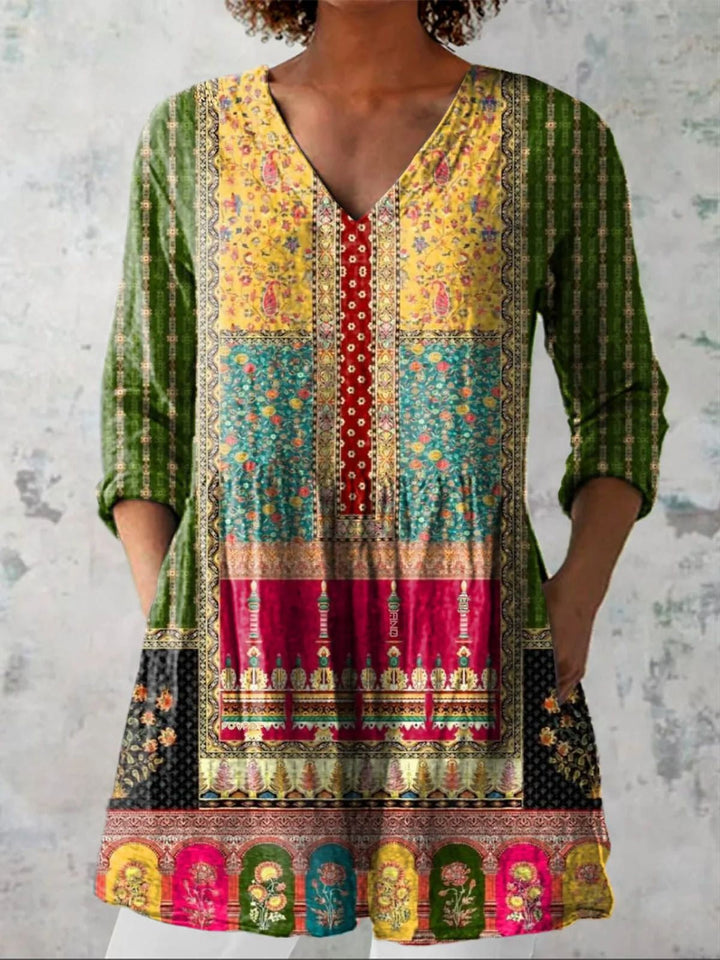 Chloe | Long Blouse with V-Neck