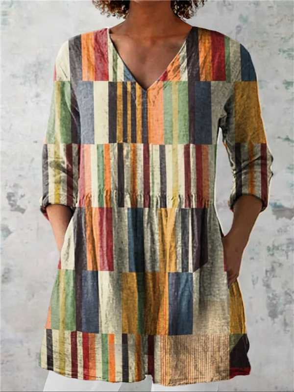 Chloe | Long Blouse with V-Neck