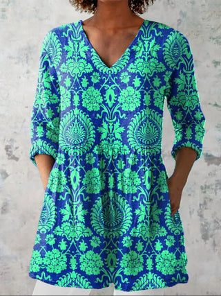 Chloe | Long Blouse with V-Neck