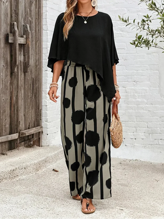 Kalliope | Comfortable Elastic Waist 2-Piece Set