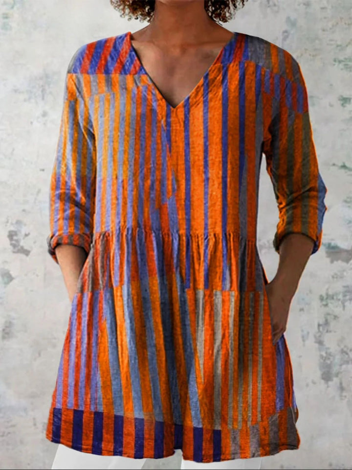 Chloe | Long Blouse with V-Neck