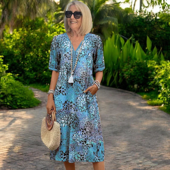 Celeste™ | Floral Bohemian Midi Dress