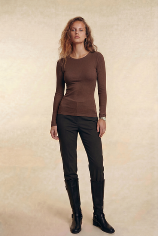 Davina | Slim-Fit Crewneck Top