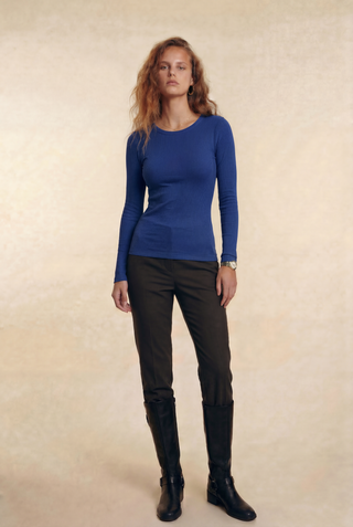 Davina | Slim-Fit Crewneck Top