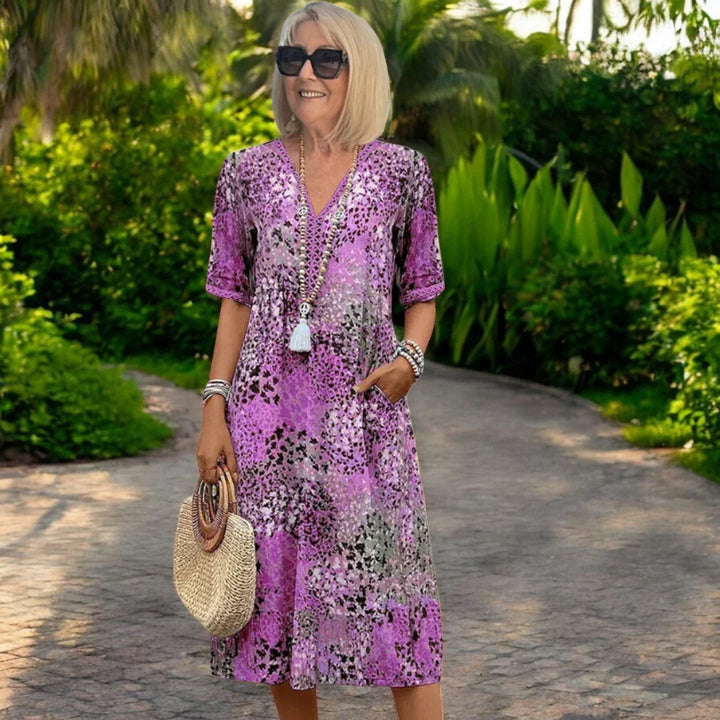 Celeste™ | Floral Bohemian Midi Dress