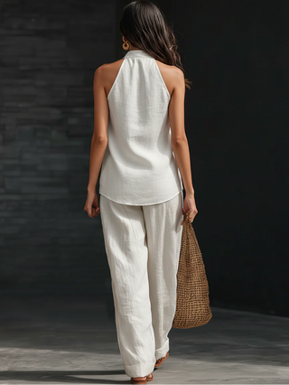 Zoe™ – Sleeveless Top and Wide Pants