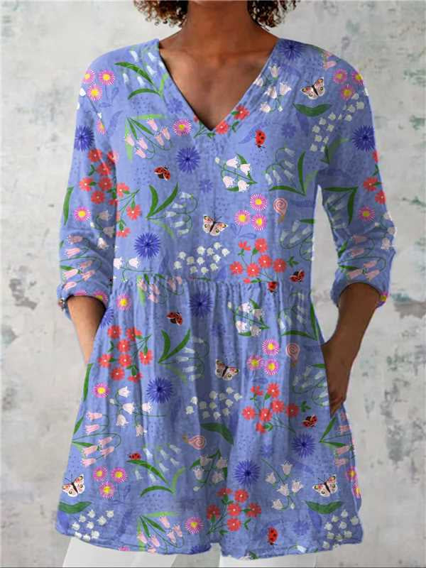 Chloe | Long Blouse with V-Neck