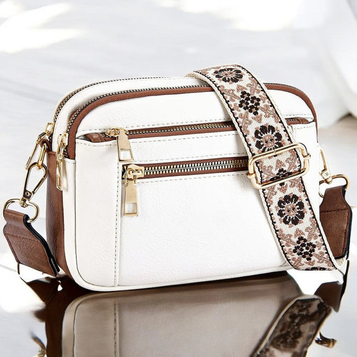 Elena | Refined Leather Shoulder Bag