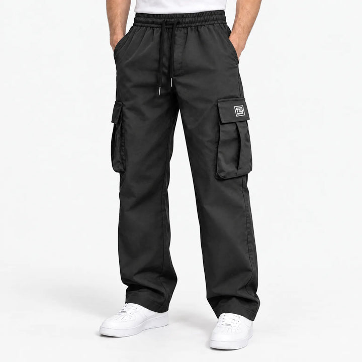 Mason Relaxed Fit Cargo Pants in Charcoal