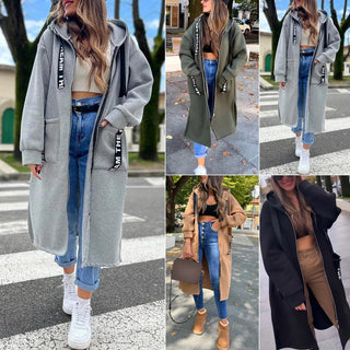 Nora Oversized Hooded Sweatshirt Coat